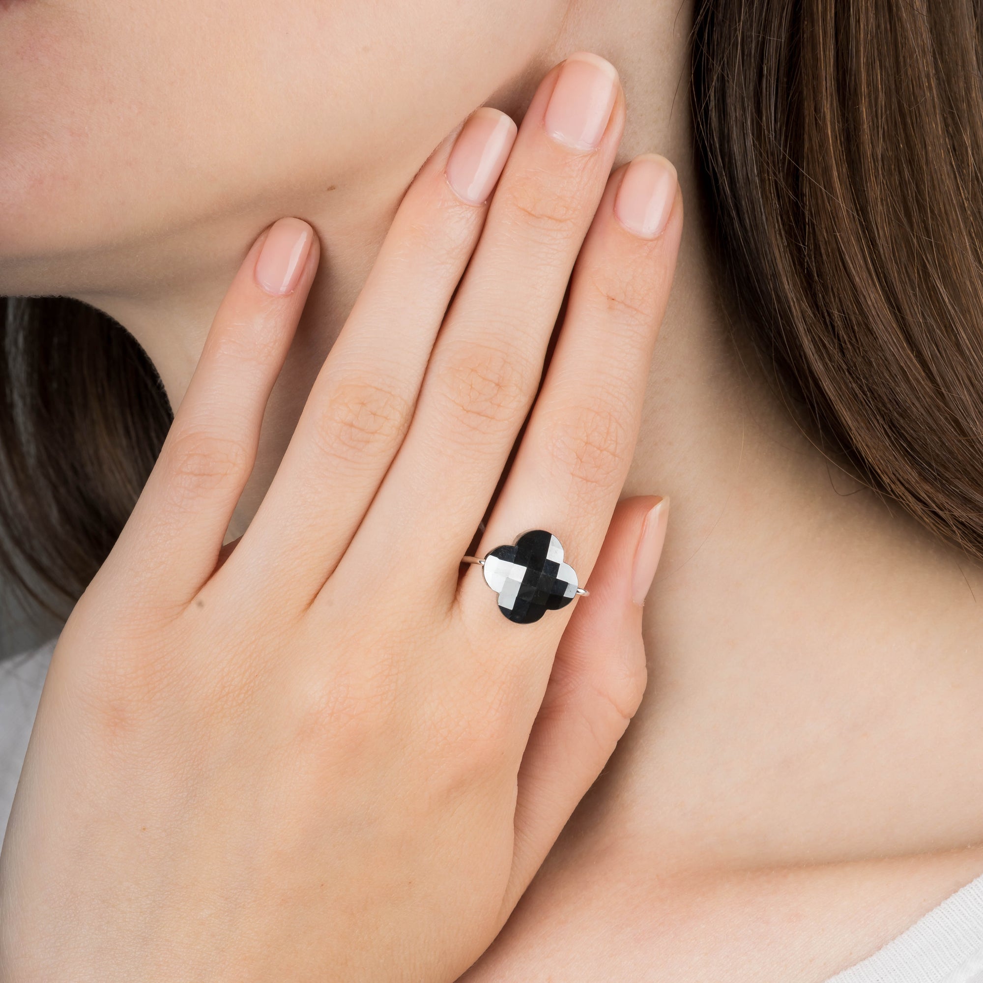 Bague Friandise en or blanc & Topaze - Bleu