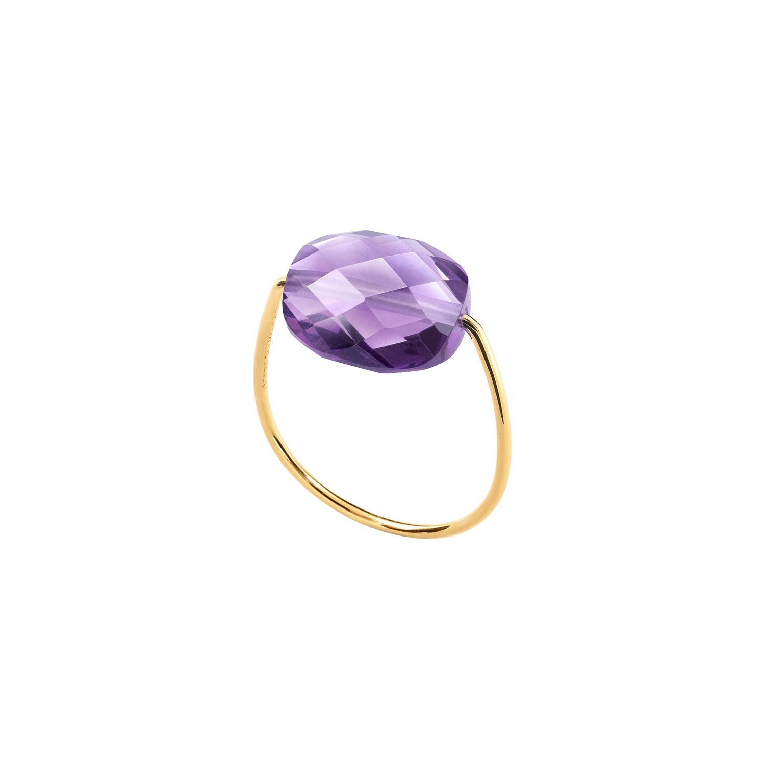 Bague Friandise en or jaune & Améthyste - Violet