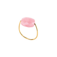 Bague Friandise en or jaune & Opale - Rose