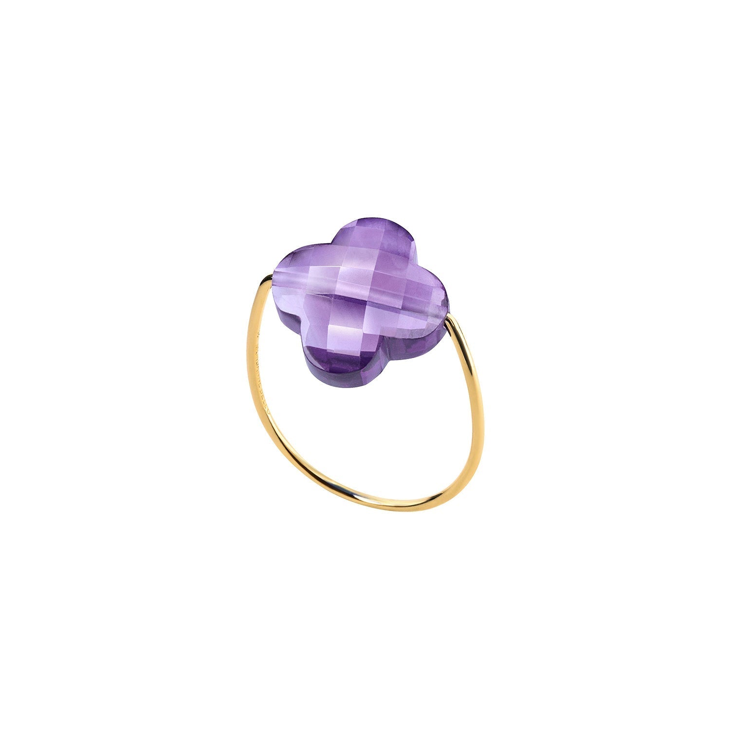 Bague Friandise en or jaune & Améthyste - Violet