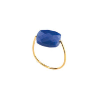 Bague Friandise en or jaune & Aventurine - Bleu