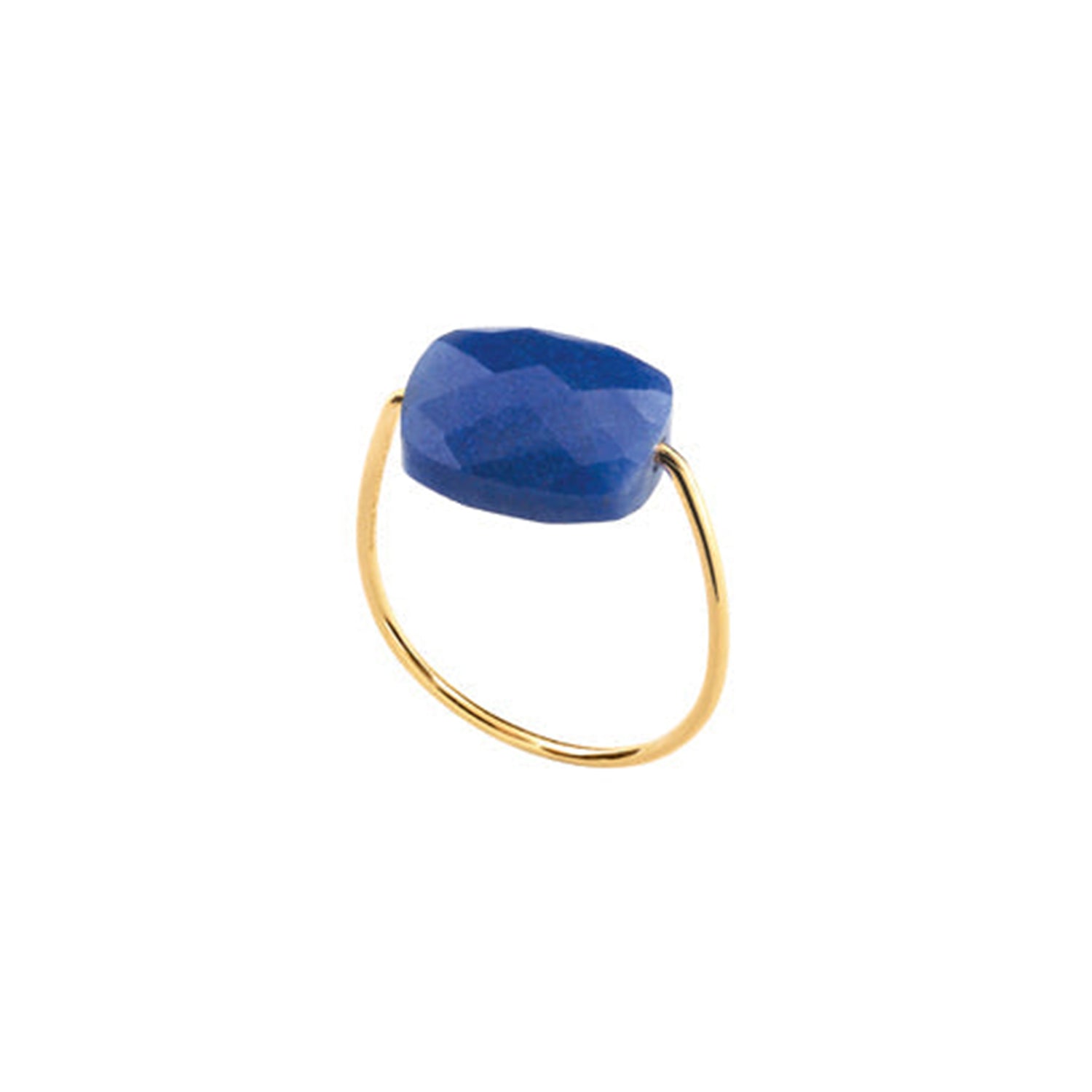 Bague Friandise en or jaune & Aventurine - Bleu