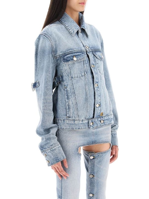 BLOUSON BI-STYLING LIGHT BLUE DEN