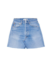 Mini jupe à taille haute - Indigo