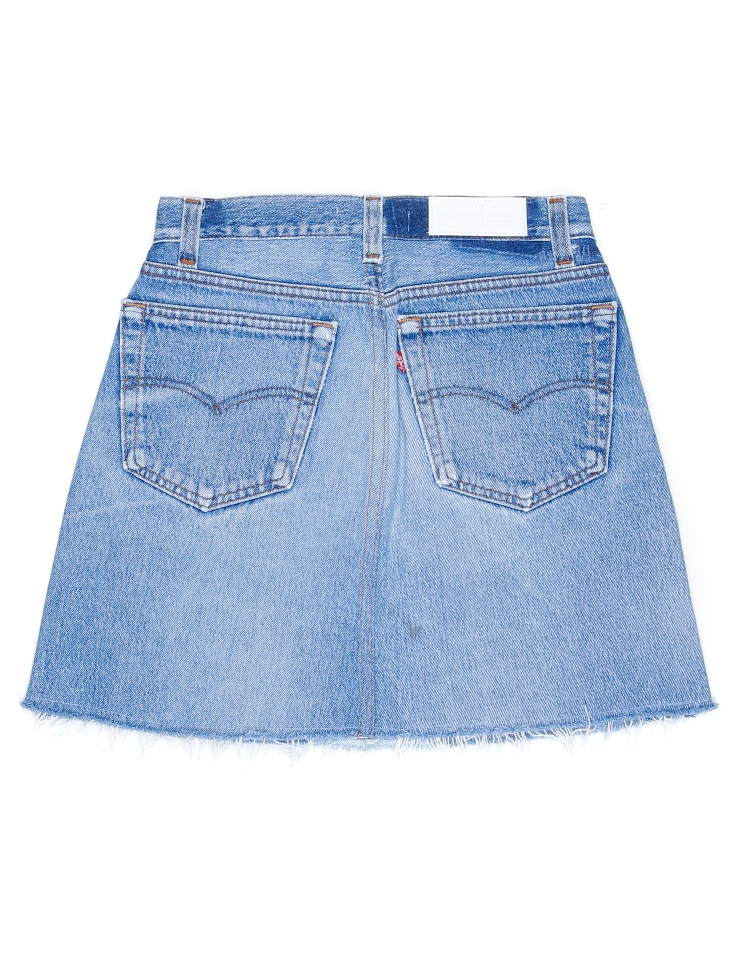 Mini jupe à taille haute - Indigo
