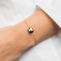 Bracelet Friandise en or jaune & Pierre de soleil - Doré