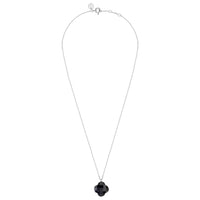 Friandise necklace in white gold & Labradorite - Iridescent Black