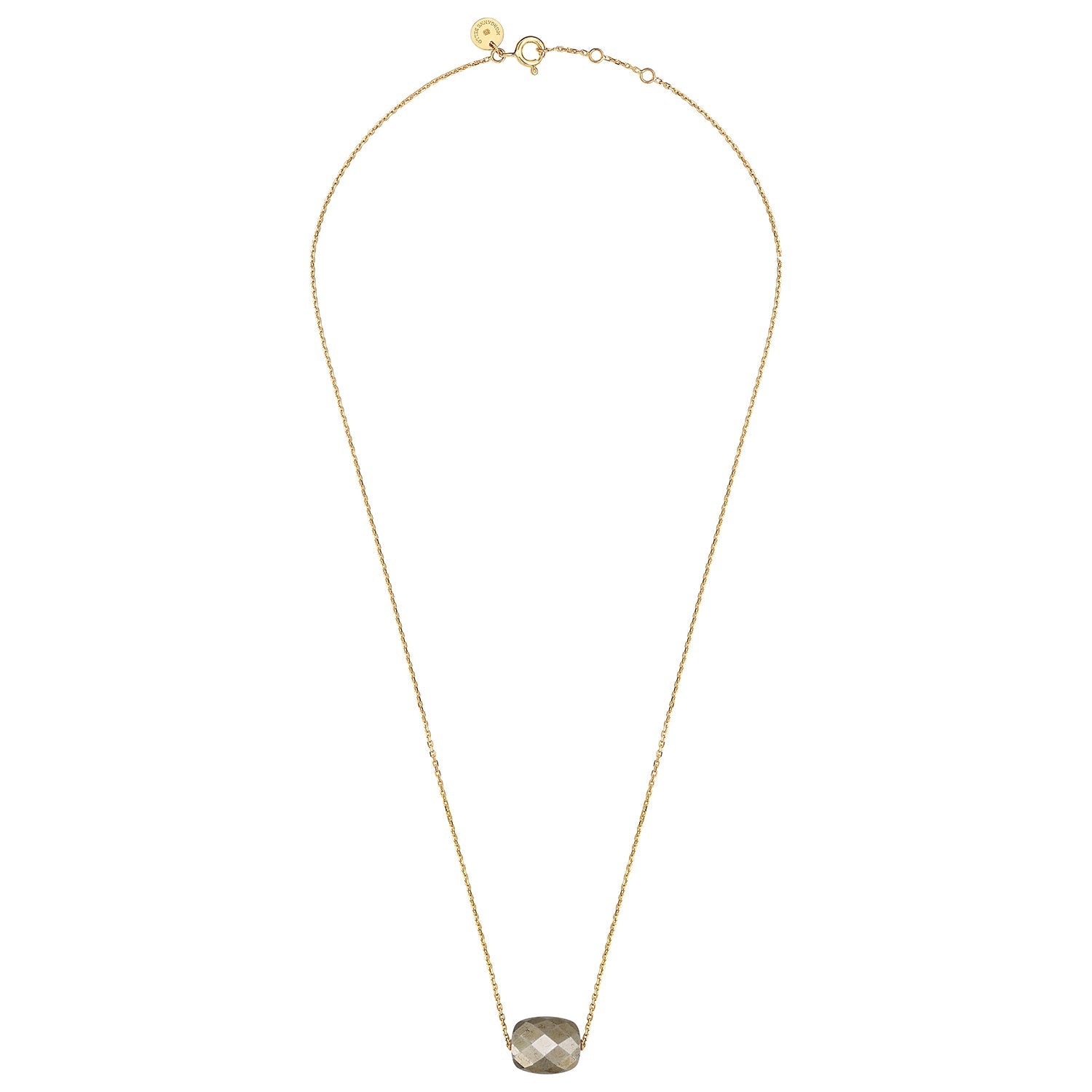 Collier Friandise en or jaune & Pyrite - Métal Doré