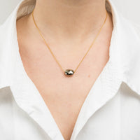 Collier Friandise en or jaune & Pyrite - Métal Doré