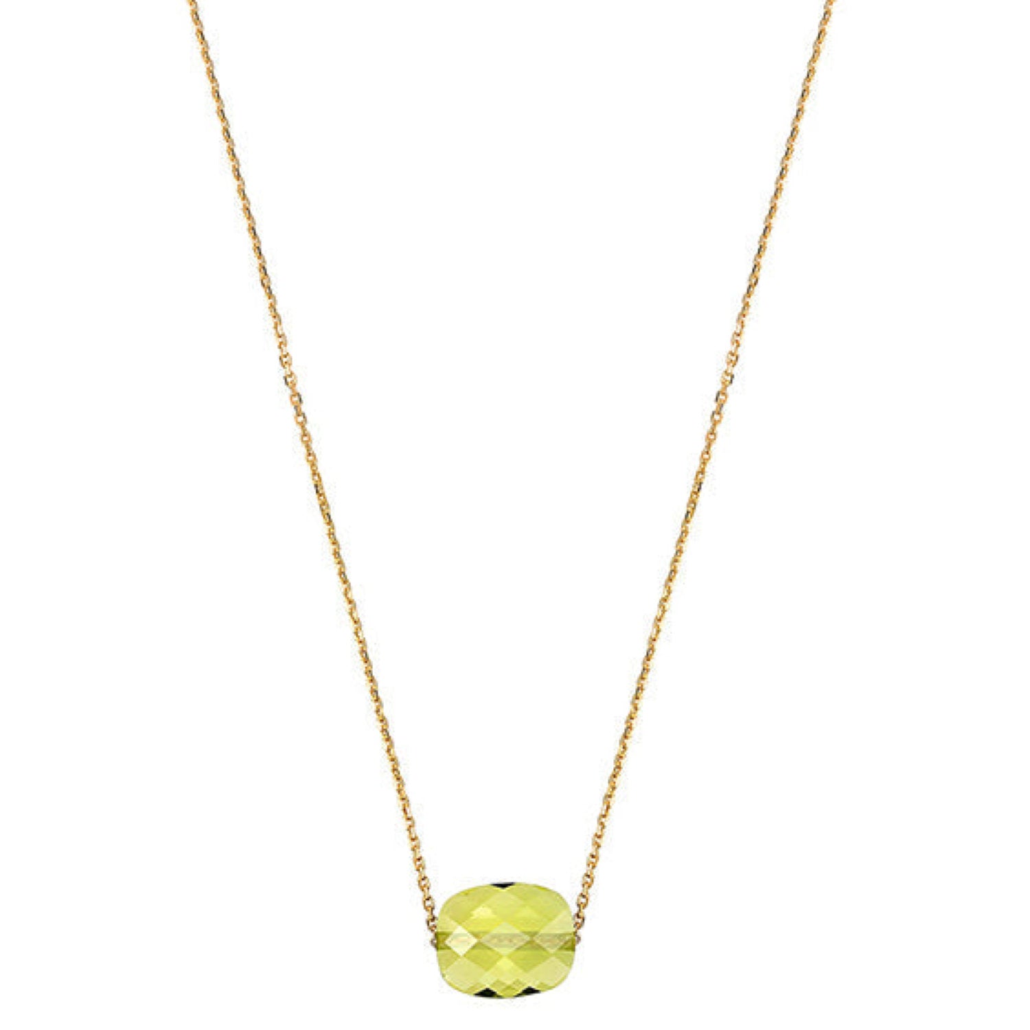 Yellow Gold & Quartz Friandise Necklace - Yellow