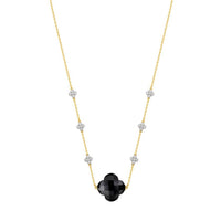 Collier Friandise Diamant en or jaune & Onyx et Diamant - Noir & Blanc