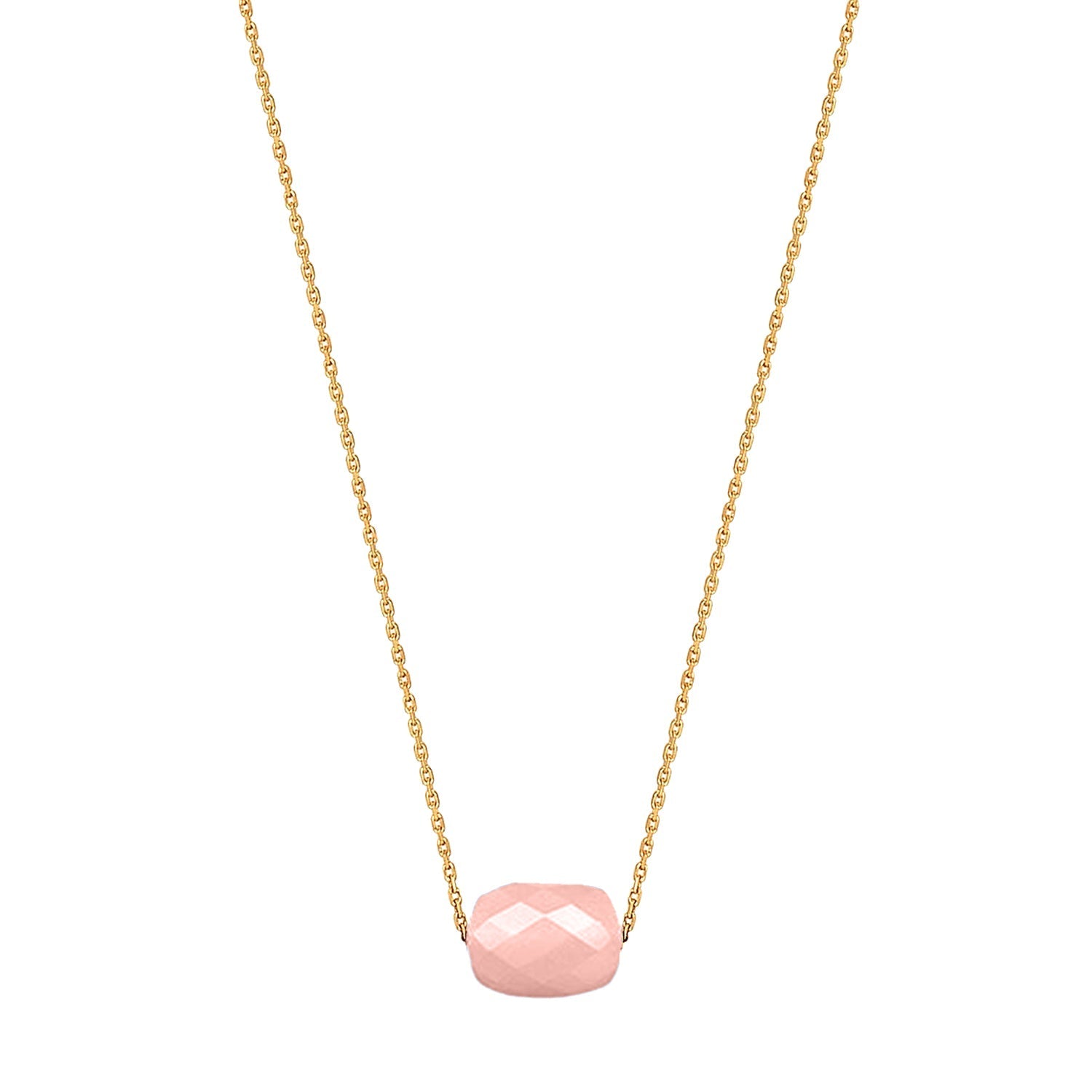 Collier Friandise en or jaune & Opale - Rose