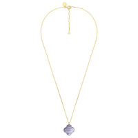 Collier Friandise en or jaune & Agate - Bleu