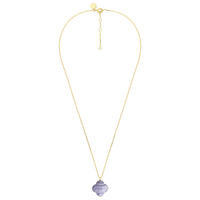 Yellow Gold & Agate Friandise Necklace - Blue