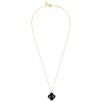 Yellow Gold & Onyx Friandise Necklace - Black