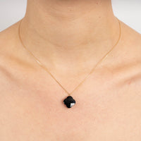 Yellow Gold & Onyx Friandise Necklace - Black