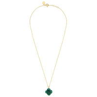 Collier Friandise en or jaune & Agate - Verte