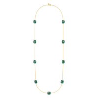 Friandise necklace in yellow gold & Agate - Green