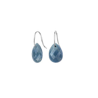 Boucles d'oreilles Friandise en or blanc & Quartz - Bleu
