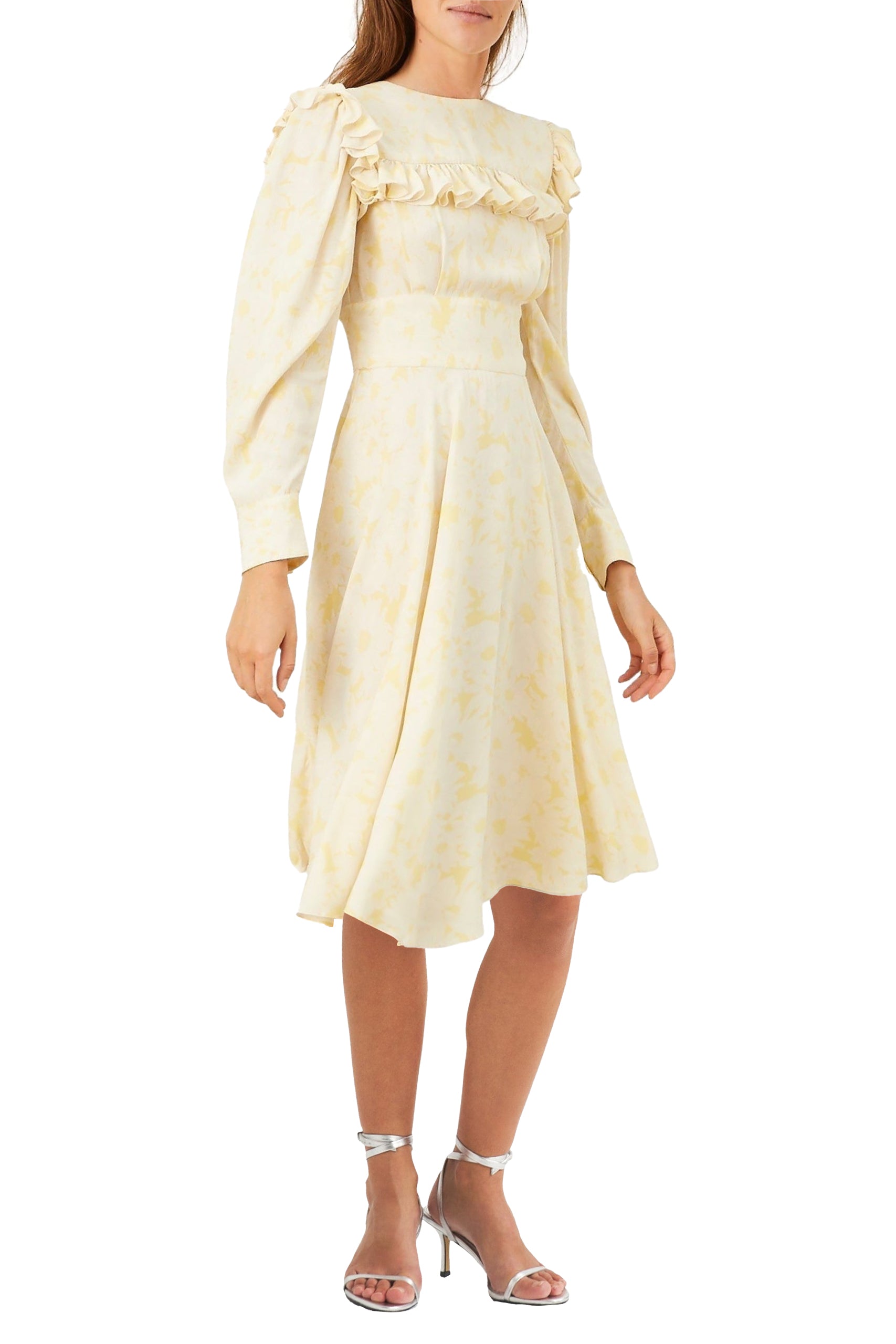 Robe Mina à manches longues - Yellow