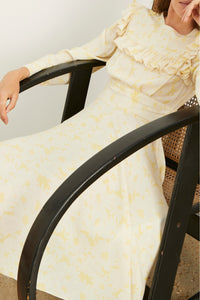 Robe Mina à manches longues - Yellow