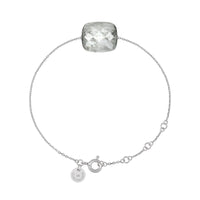 Friandise bracelet in white gold & Cat's eye - Grey