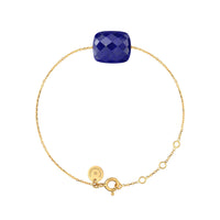 Bracelet Friandise en or jaune & Lapis Lazuli - Bleu Foncé