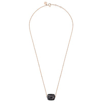 Pink gold & Moonstone Friandise necklace - Black
