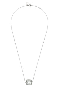 Collier Friandise en or blanc & Œil de chat - Gris
