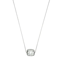 Collier Friandise en or blanc & Œil de chat - Gris