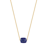 Collier Friandise en or jaune & Lapis Lazuli - Bleu Foncé