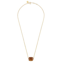 Friandise necklace in yellow gold & Sunstone - Brown