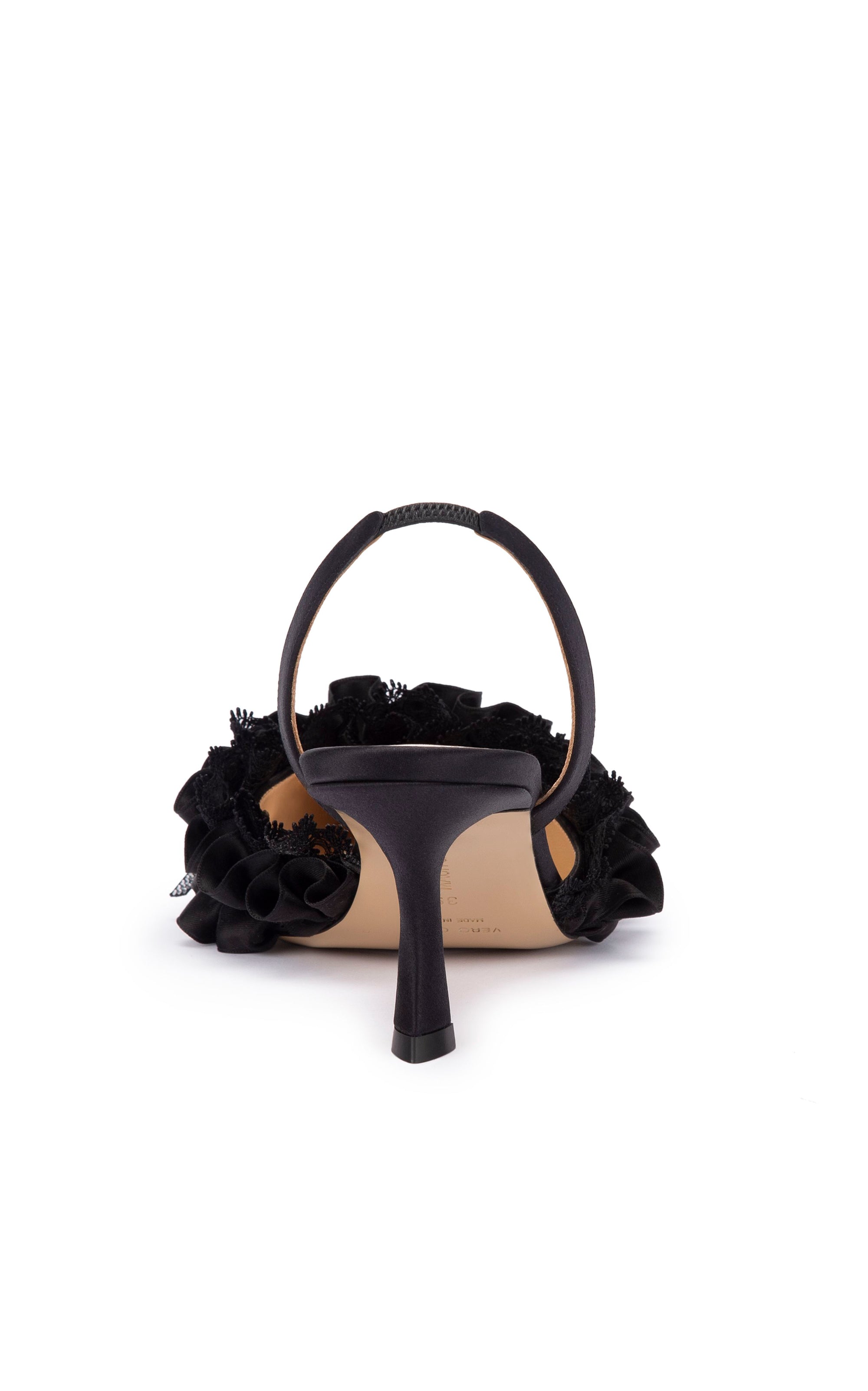 Antoinette 65 silk slingback - Black
