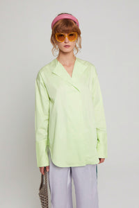 ZNOSTOCK_BLUE SHIRT POLA - Blue