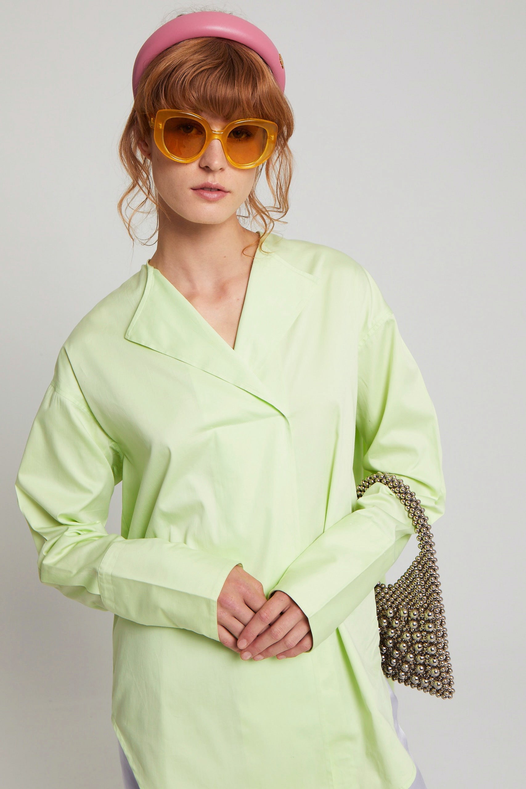 ZNOSTOCK_BLUE SHIRT POLA - Blue