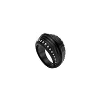 Bague Icône en cristal - Noir