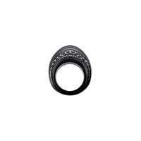Bague Icône en cristal - Noir