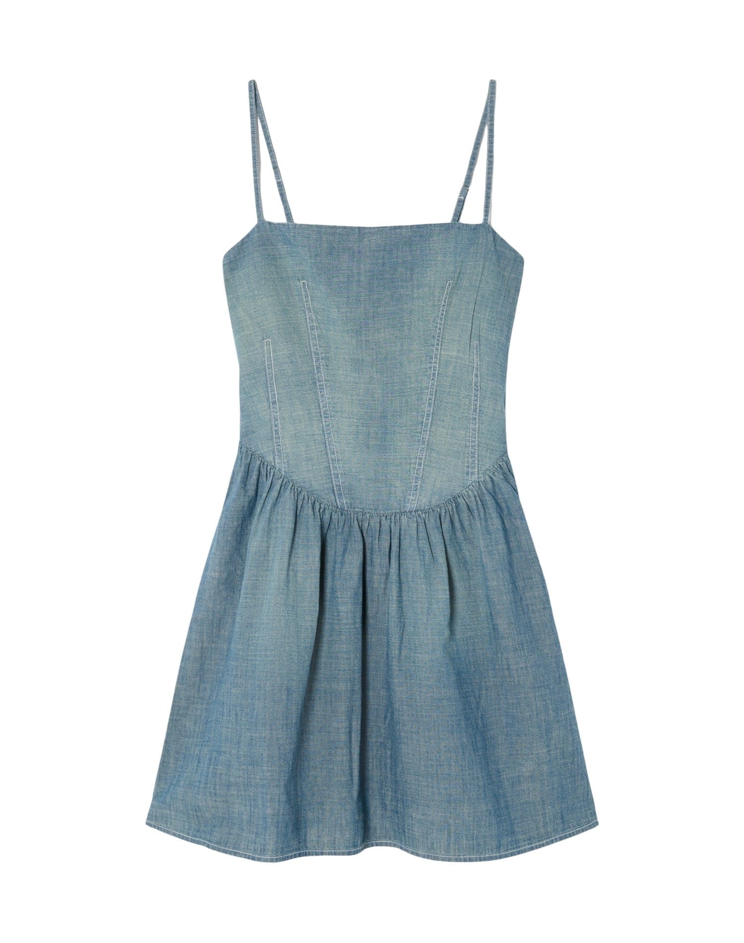 Robe froncée en chambray - Paradise Cove