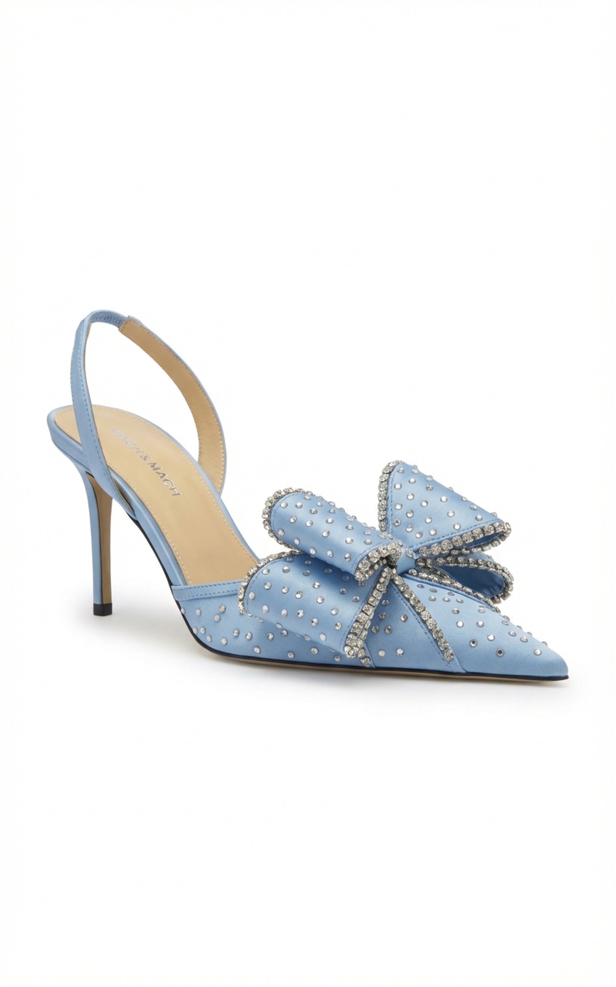 Le Cadeau 85 rhinestone slingback - Sky Blue