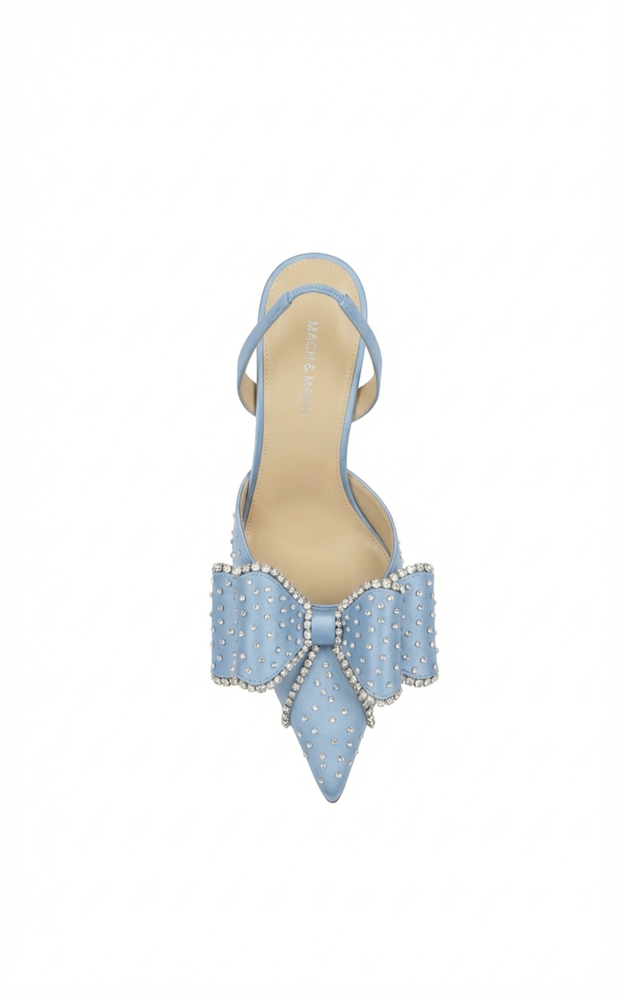 Le Cadeau 85 rhinestone slingback - Sky Blue