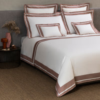 SHADES / DOUBLE HOUSSE DE COUETTE SET AVEC 2 TAIE D'OREILLER 51X71  AVEC UN DRAP PLAT