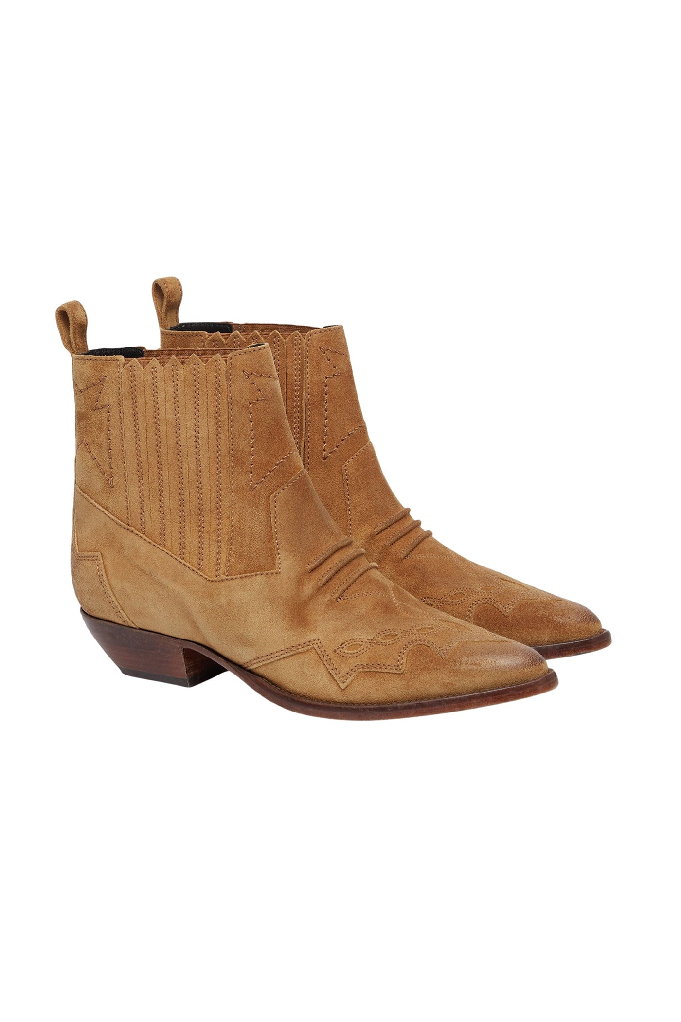 Bottes Tucson en cuir - Beige