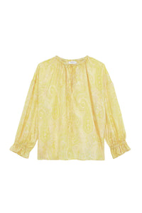 Blouse Ava à motif paisley en soie - Soleil