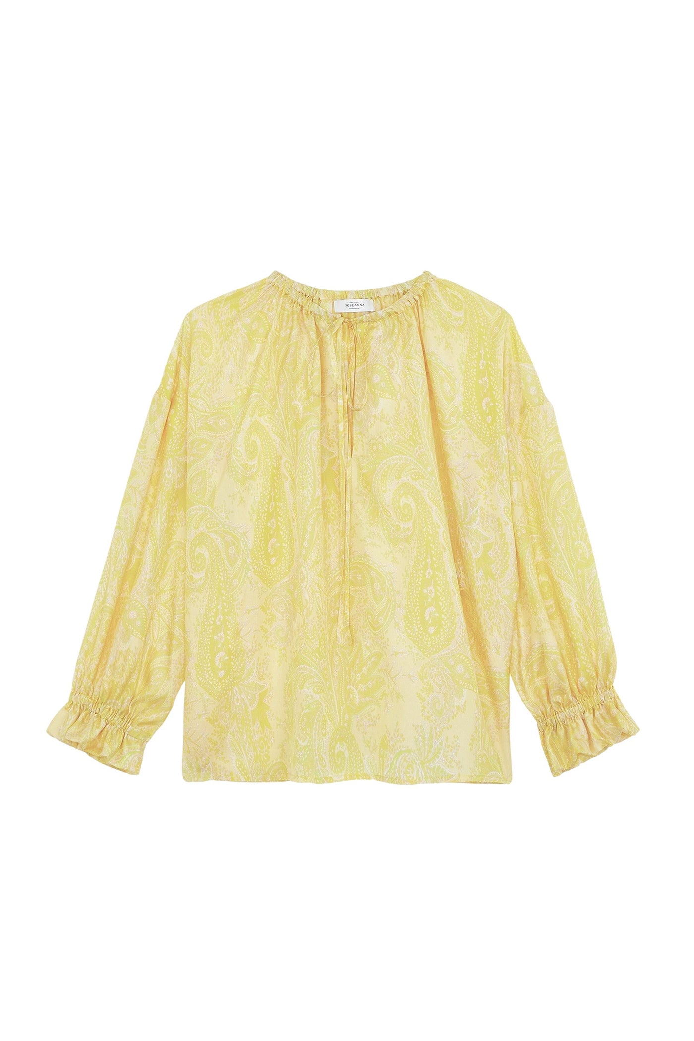 Blouse Ava à motif paisley en soie - Soleil