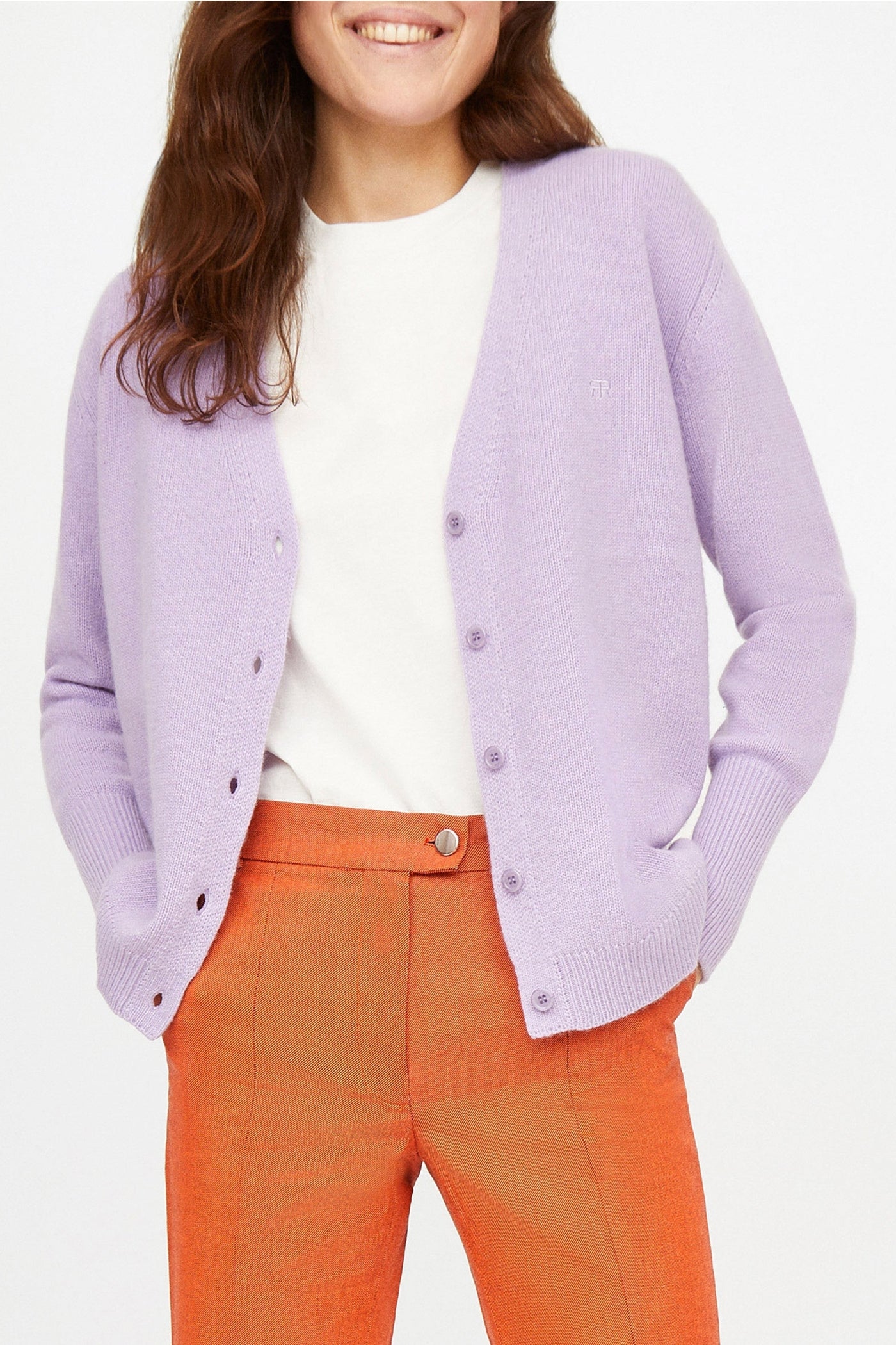 Gilet Chad classique en laine - Lilas