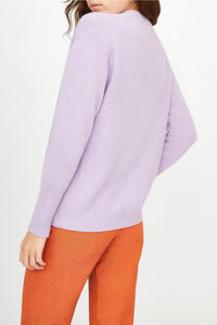 Gilet Chad classique en laine - Lilas