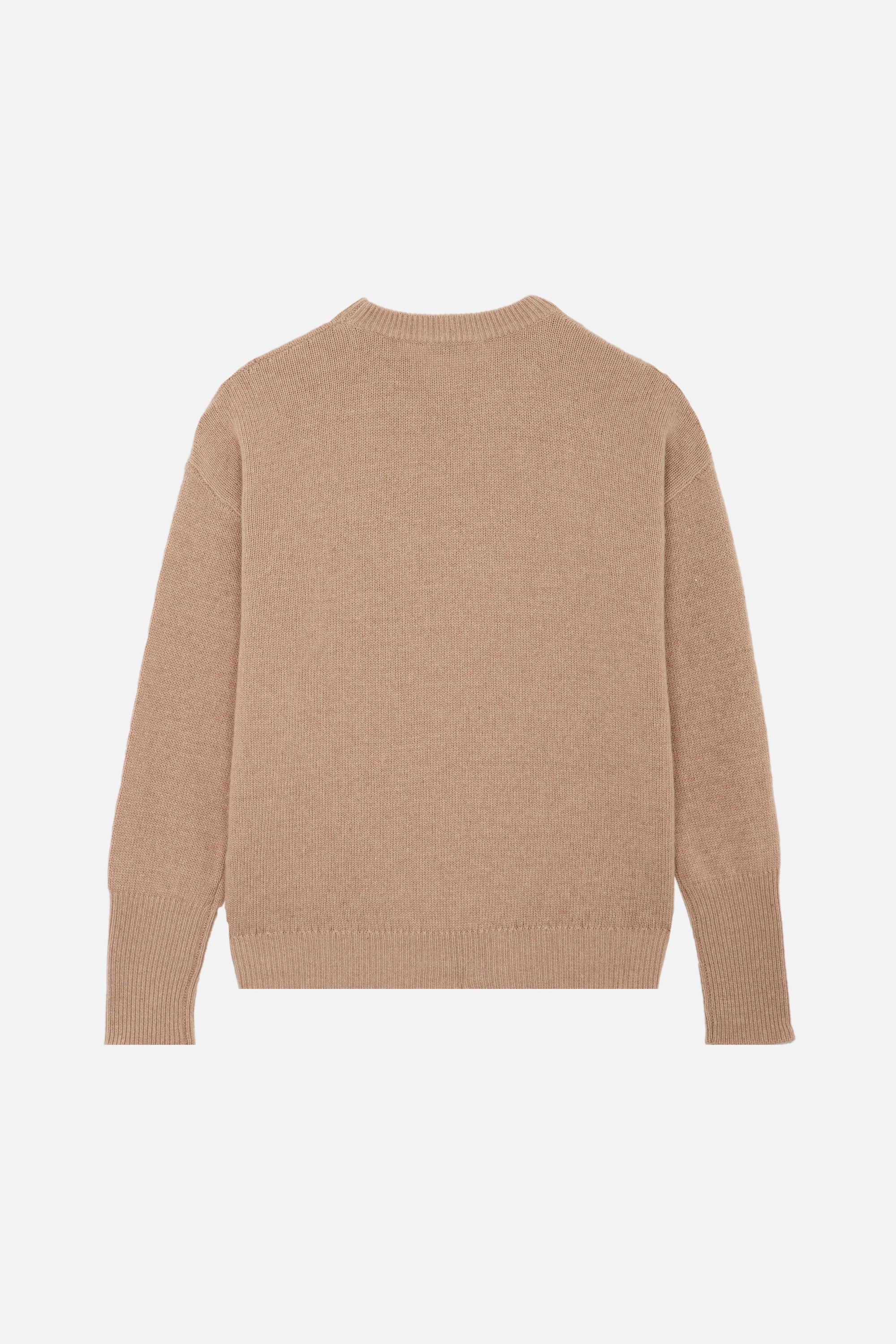 Pull Darius classique en laine - Beige