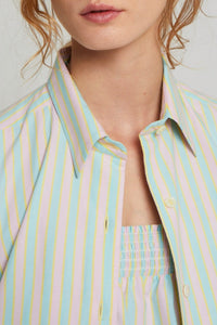 Blouse Mick coupe droite classique - Blue