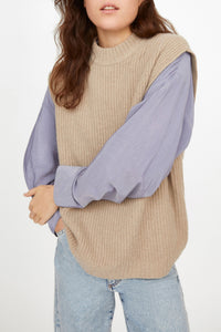 Simon classic wool jumper - Beige