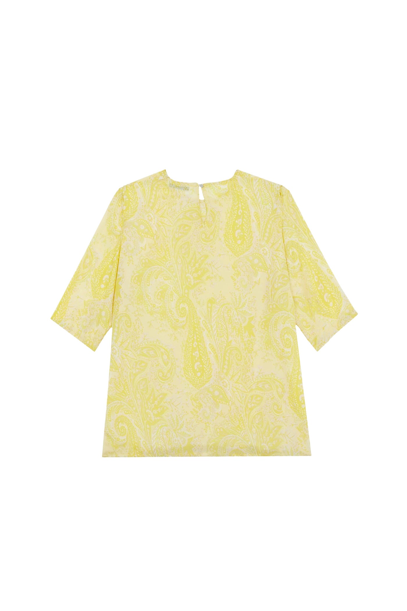 Haut Martial à motif paisley en soie - Soleil